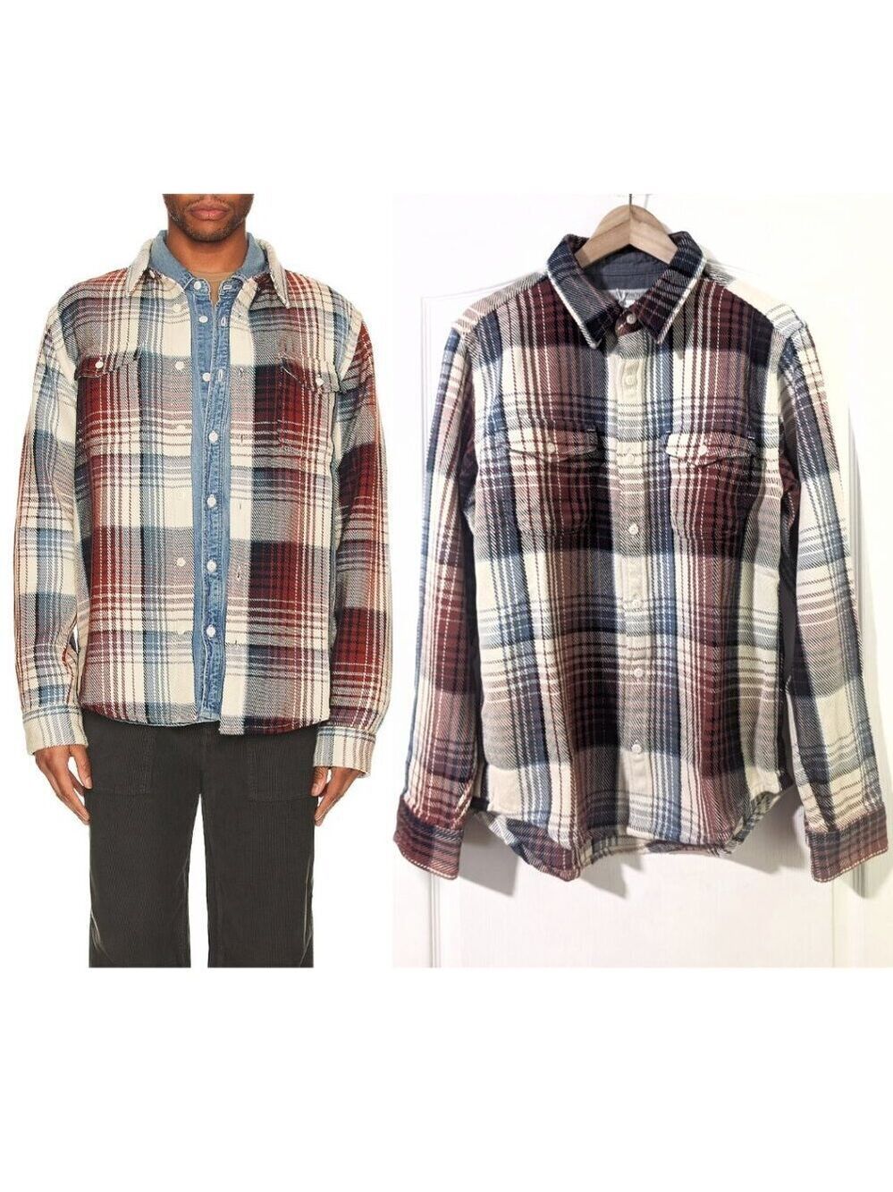 Outerknown | Blanket Shirt In Henna Rouge Plaid